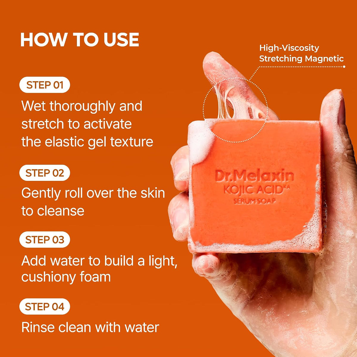 Dr.Melaxin Kojic Acid Turmeric Serum Soap